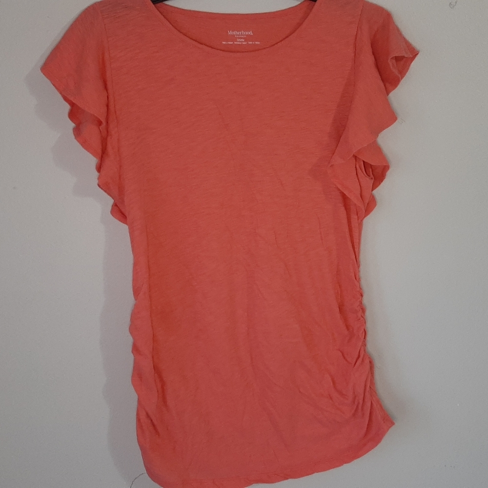 Motherhood maternity flutter sleeve top